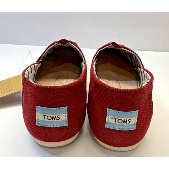 TOMS Classic Black Cherry Heritage Canvas Women's Size 9 New With Box - Picture 4 of 11